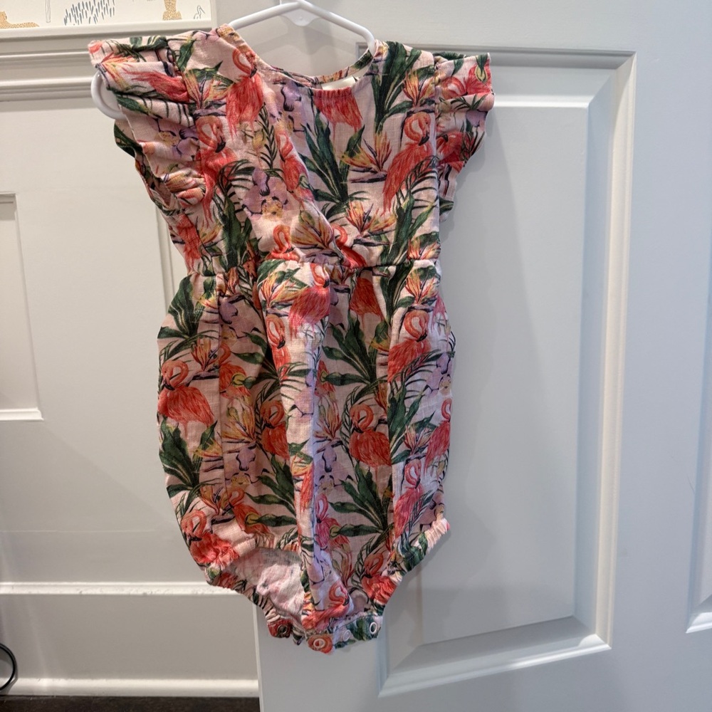 Goldie + Ace Tropical Flamingo Kids Bodysuit